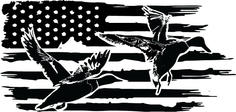 DISTRESSED DUCK FLAG